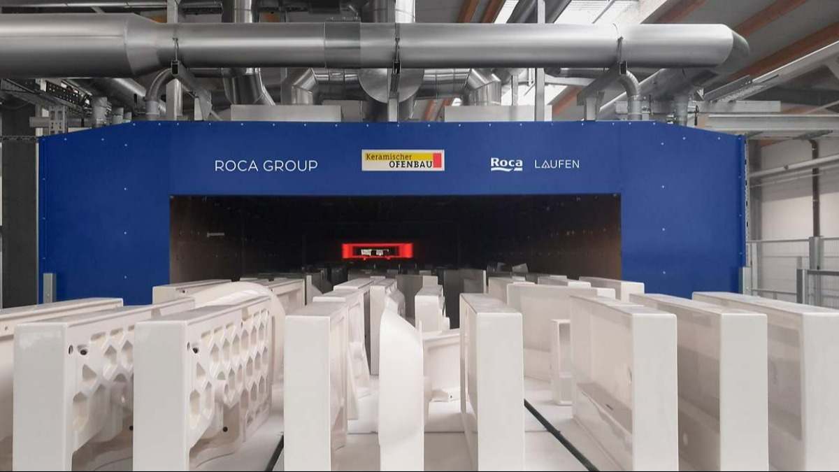 Horno eléctrico en la fábrica de Roca Group en Gmunden (Austria). EE