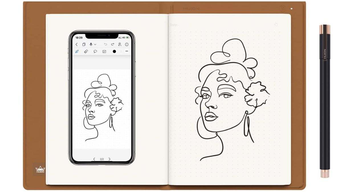 Huion Note, un cuaderno que envía archivos de sus páginas a tus dispositivos