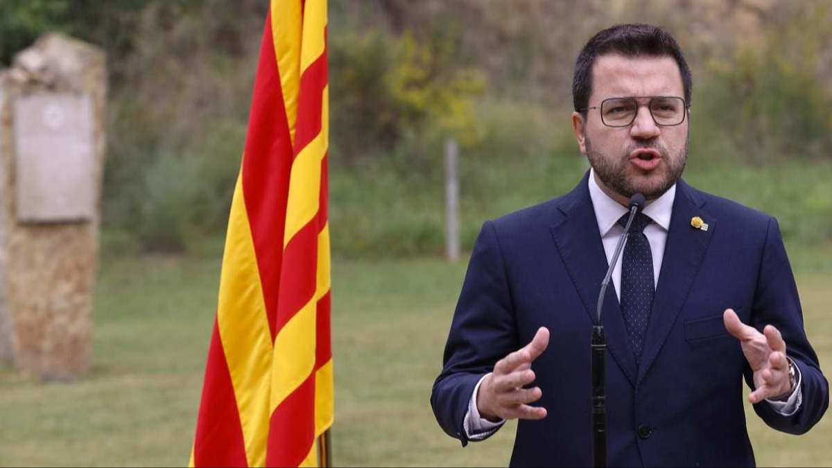 Pere Aragonès, presidente de la Generalitat. EE