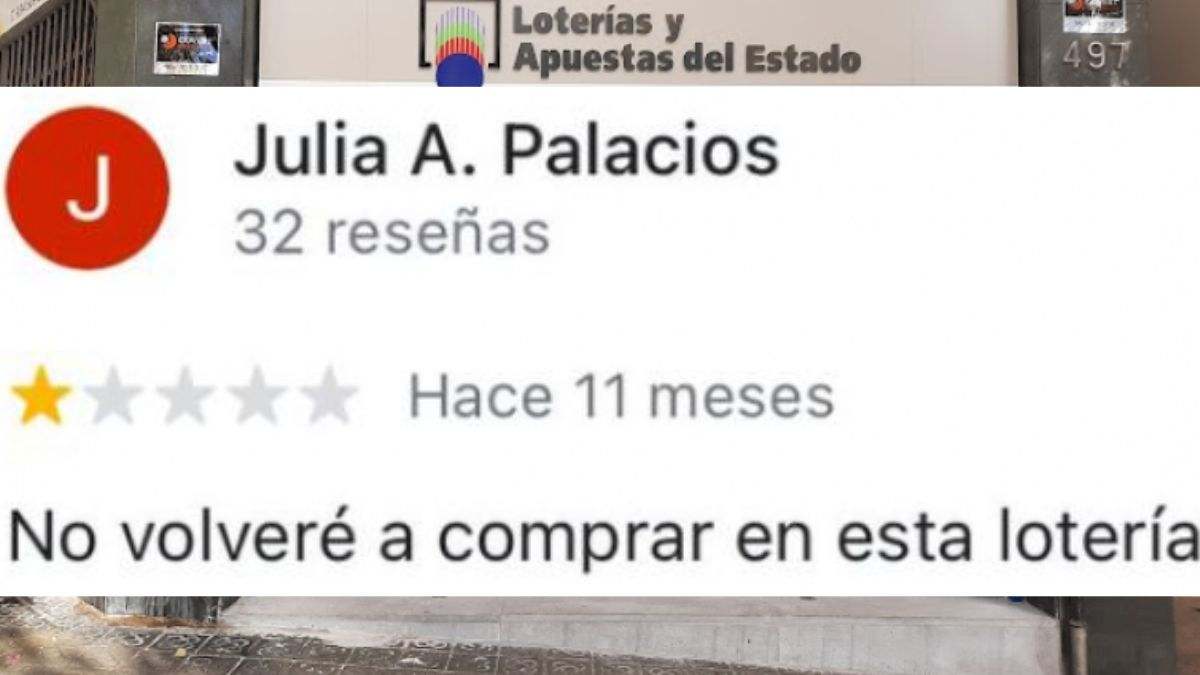 Una reseña muy llamativa en la Administración que ahora ha vendido El Gordo