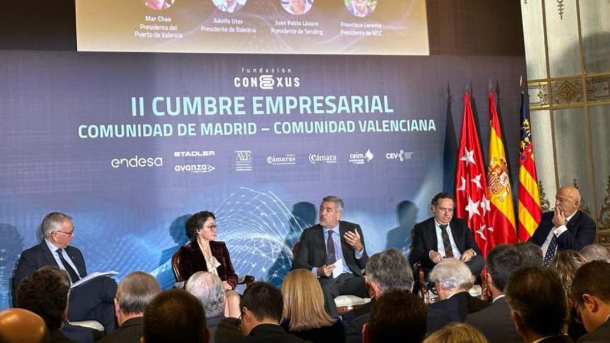 Un momento de la II Cumbre Empresarial Comunidad de Madrid y Comunidad Valenciana.