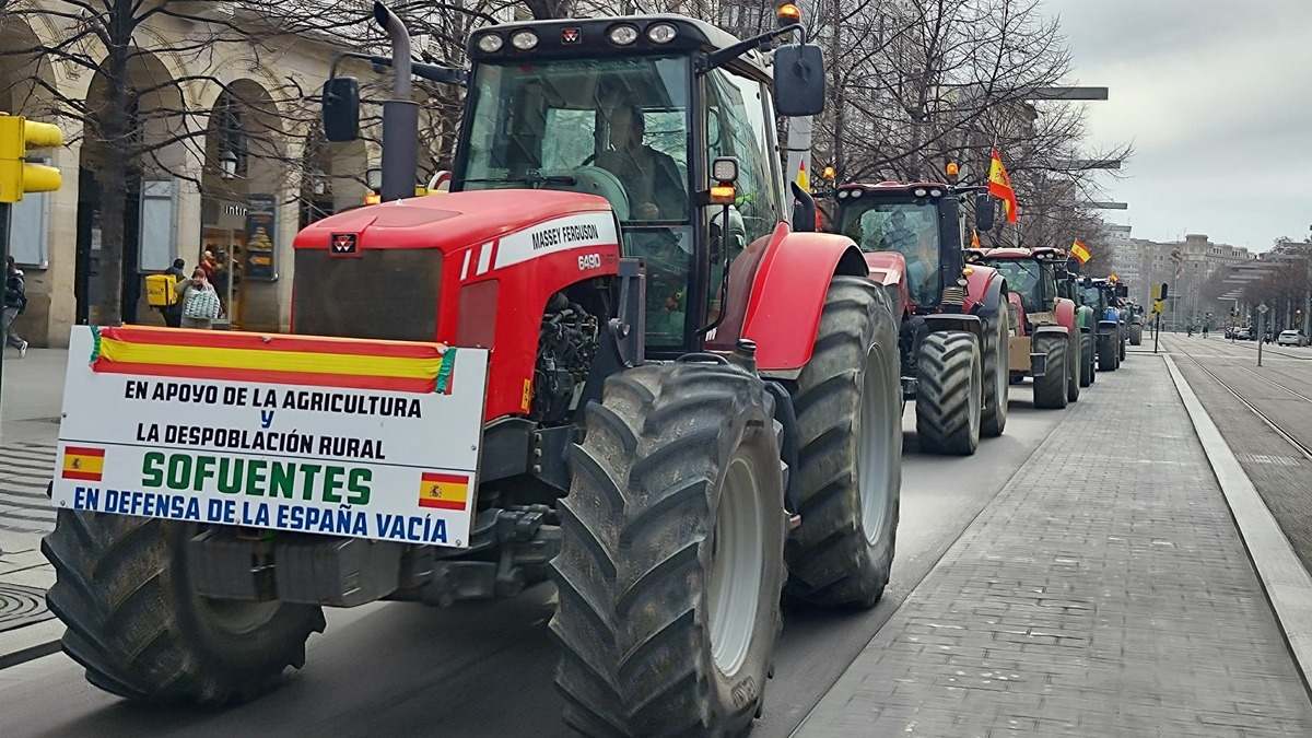 tractores en Zaragoza