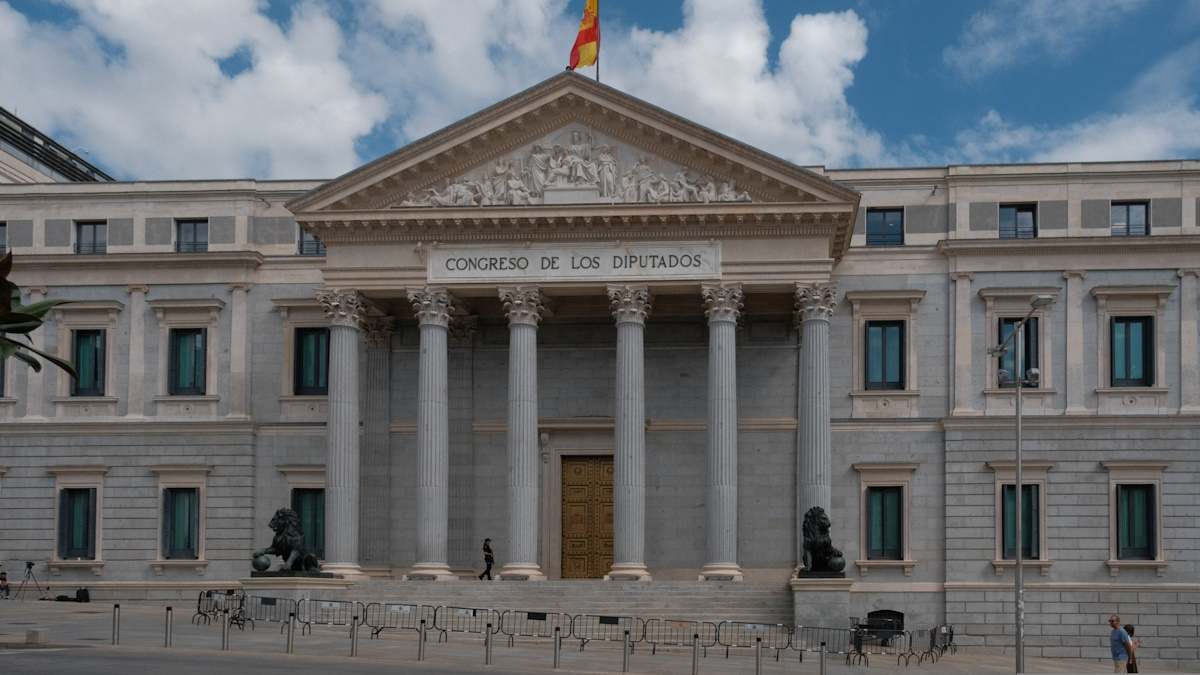 Imagen de la fachada del Congreso de los Diputados.