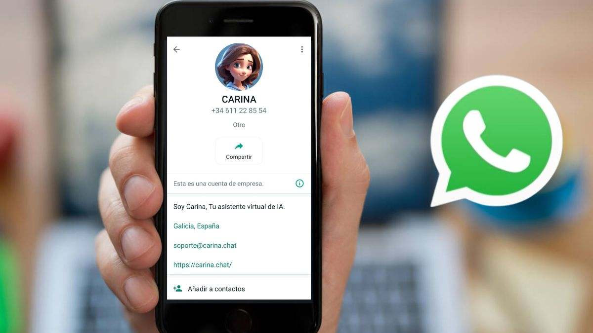 App de Carina IA integrada en WhatsApp
