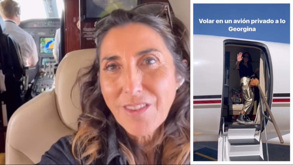 Paz Padilla viaja en jet privado