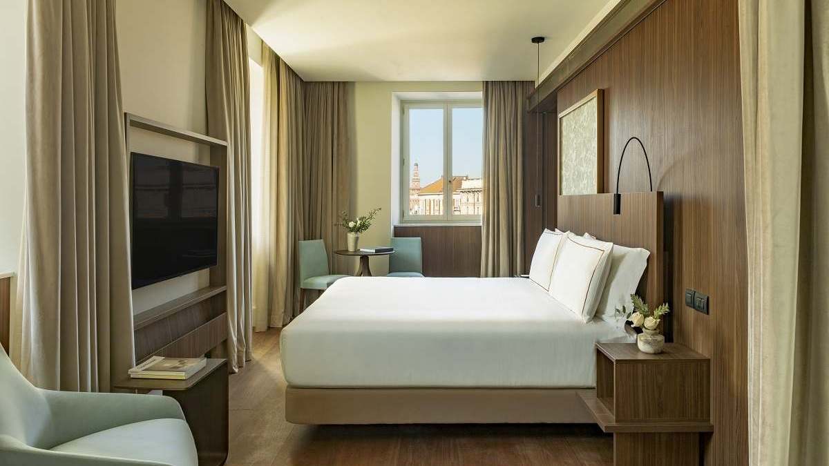 Habitación del nuevo hotel Gran Meliá en Milán