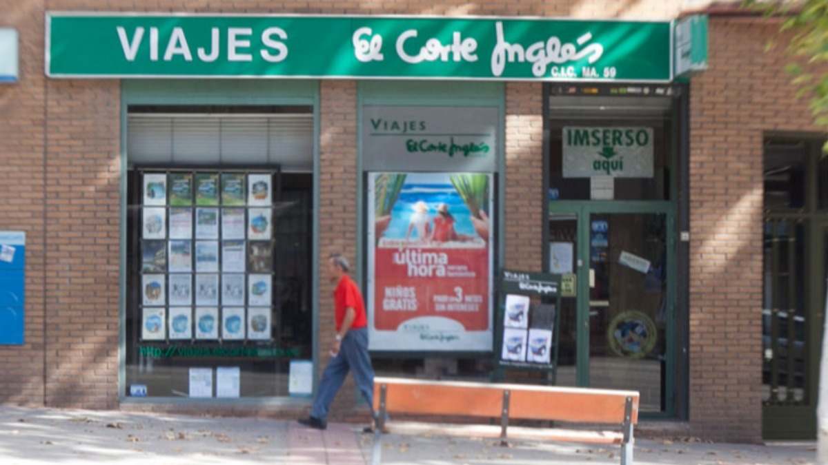 Una oficina de Viajes El Corte Inglés