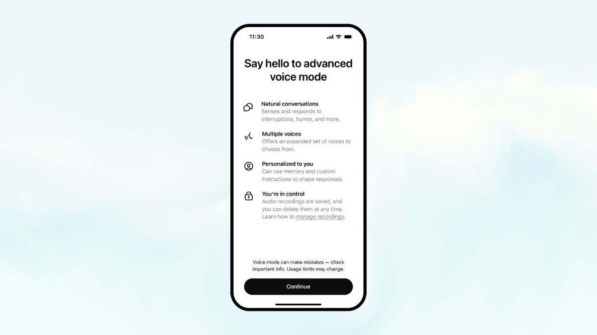 OpenAI lanza el modo de voz avanzado de ChatGPT, aunque no llega a la Unión Europea