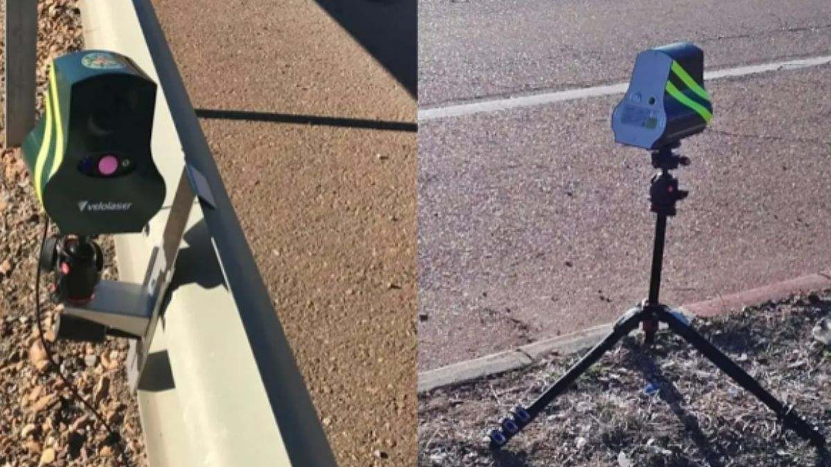 Cómo son y dónde están instalados los veloláser, los radares más pequeños e infalibles de la DGT