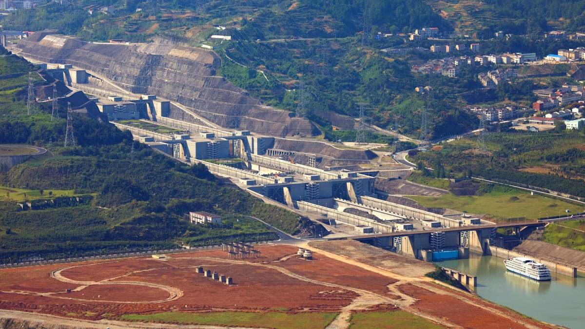 Presa Gargantas China obra ingeniería
