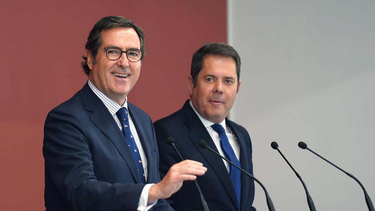 Antonio Garamendi y Gerardo Cuerva, presidentes de CEOE y Cepyme