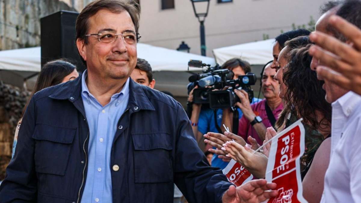 Guillermo Fernández Vara, secretario general del PSOE de Extremadura y expresidente de Extremadura