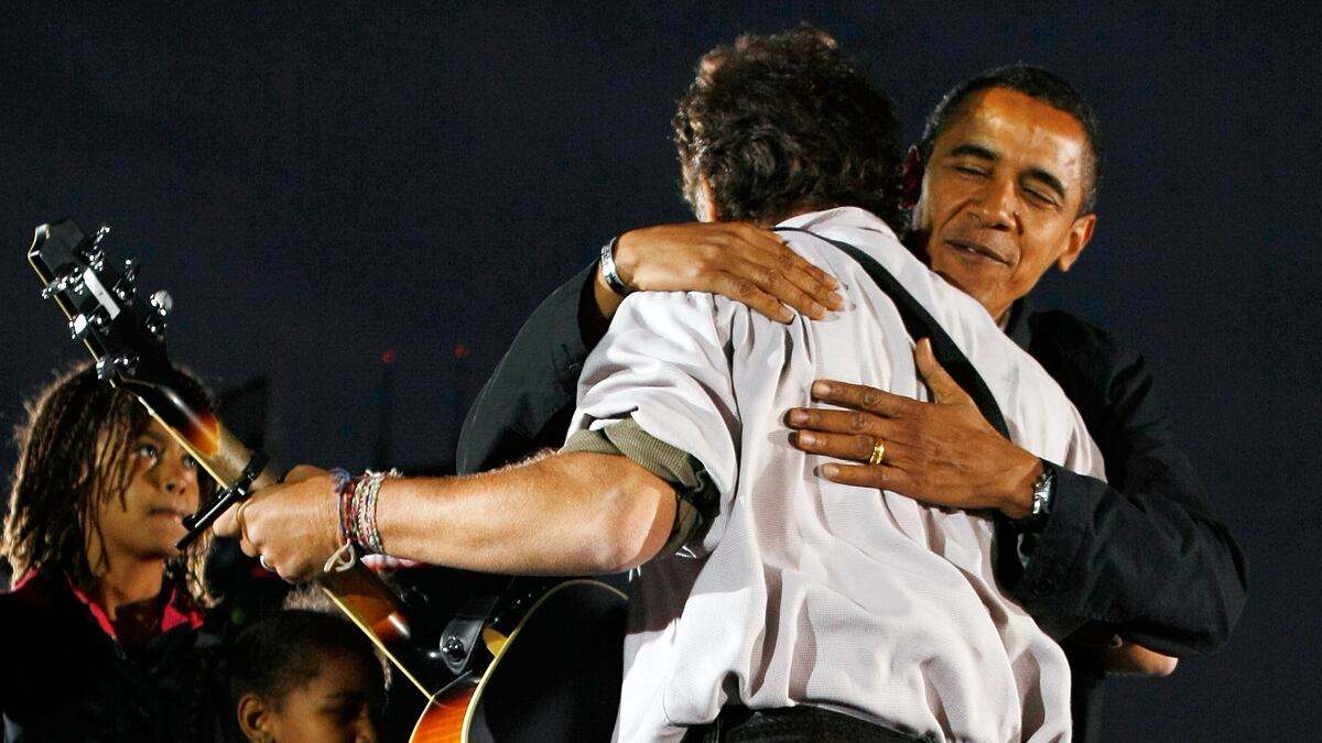 Barack Obama y Bruce Springsteen