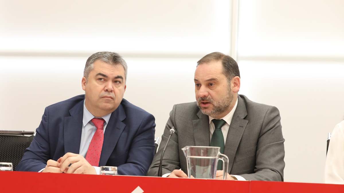 Santos Cerdán y José Luis Ábalos, en una imagen de archivo.