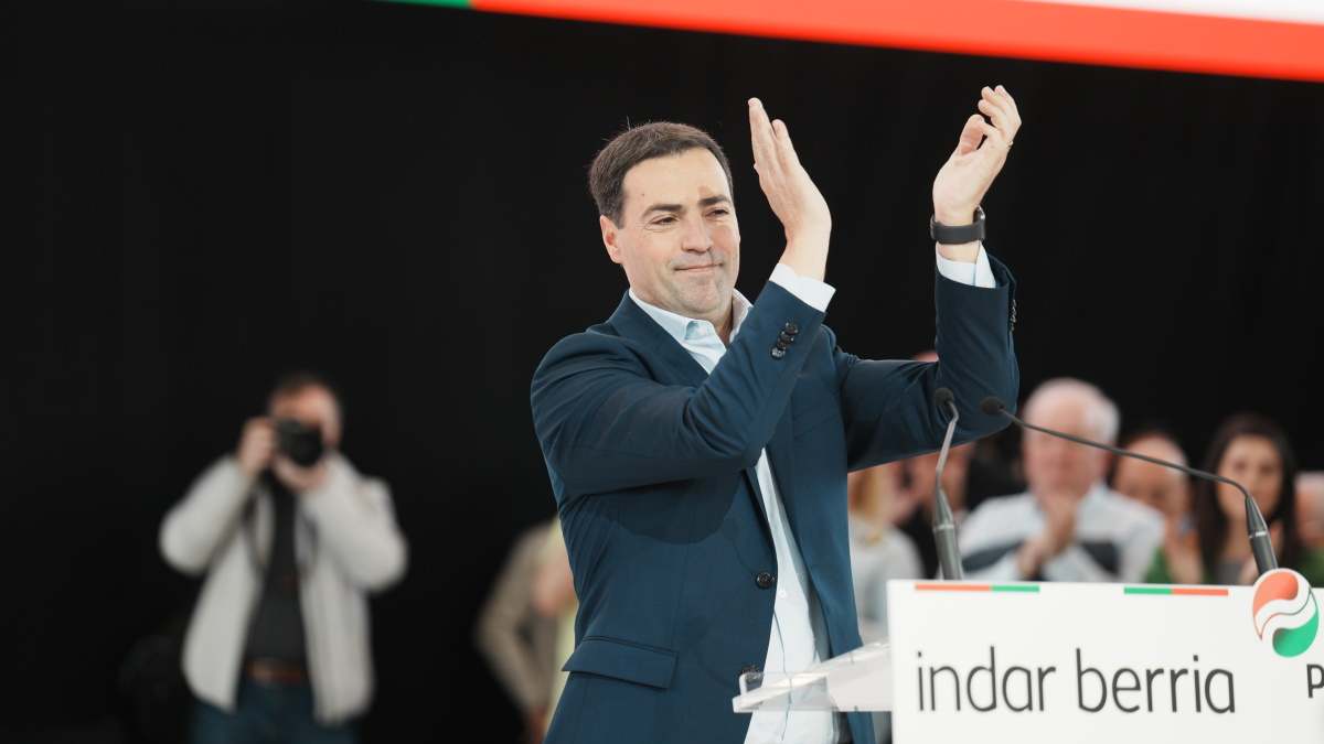 Imanol Pradales, candidato del PNV a las elecciones vascas.
