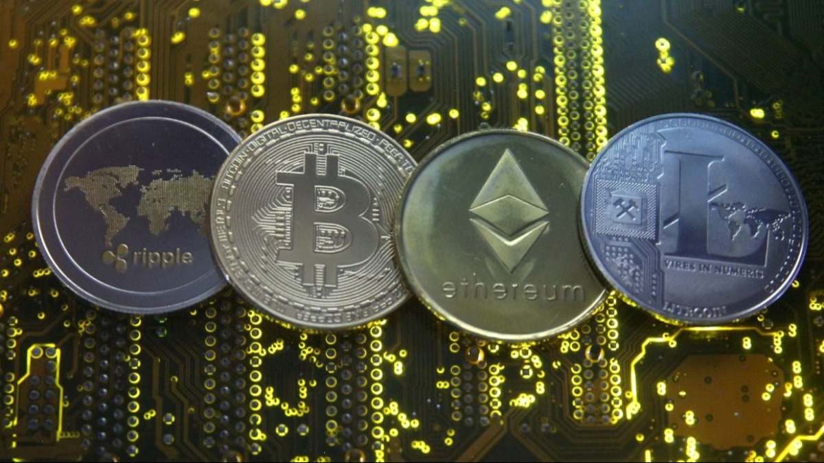 Representación de varias criptomonedas