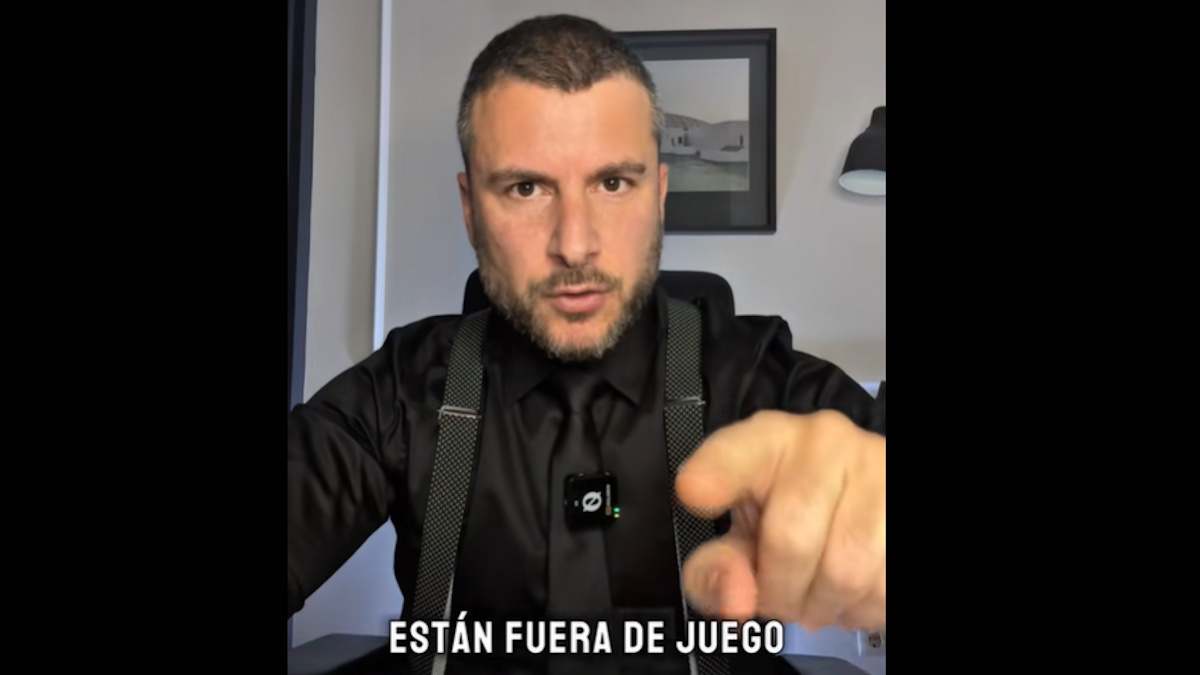 Captura del vídeo colgado por Pablo Ródenas en su canal de TikTok.