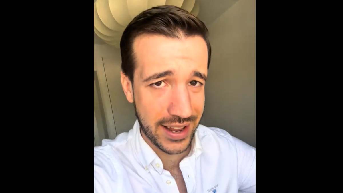 Captura del vídeo de TikTok de Juanma Lorente.