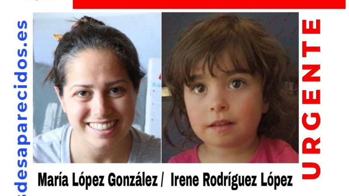 María e Irene, madre e hija desaparecidas. Foto: SOS Desaparecidos.