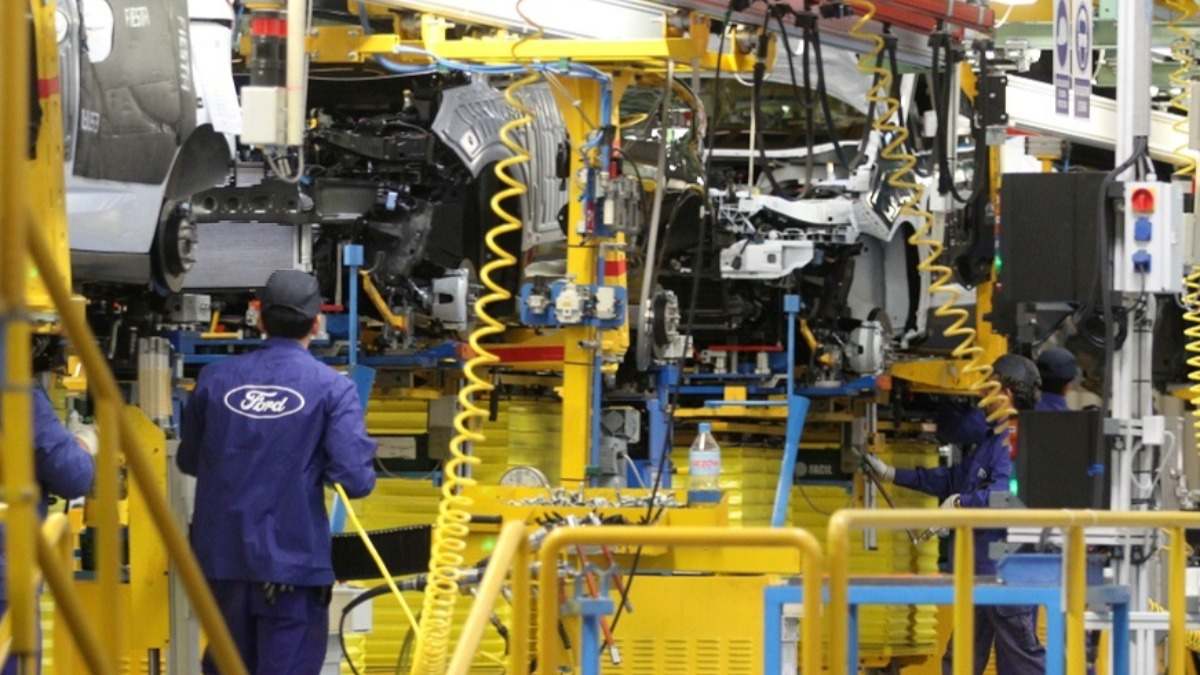 Línea de montaje de Ford en Almussafes.