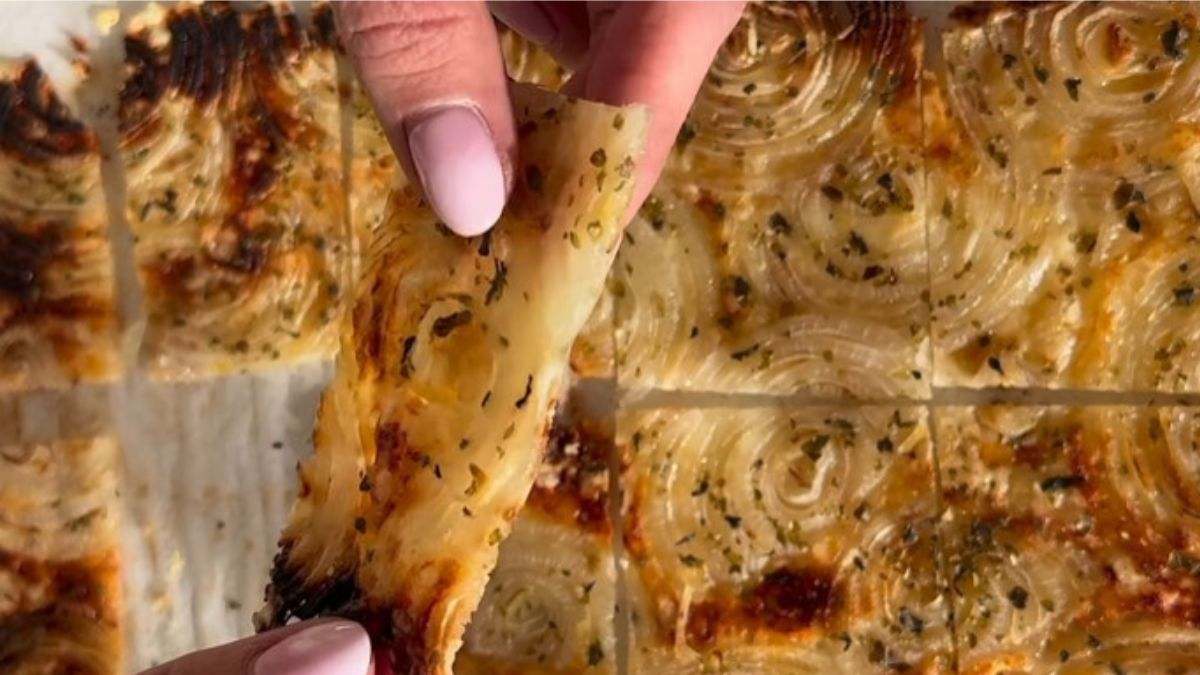 snack de cebolla y queso