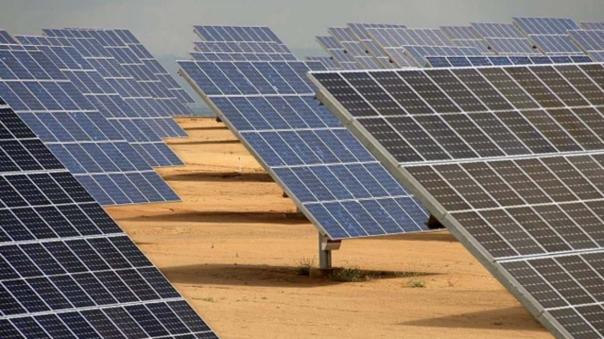 Planta solar fotovoltaica.