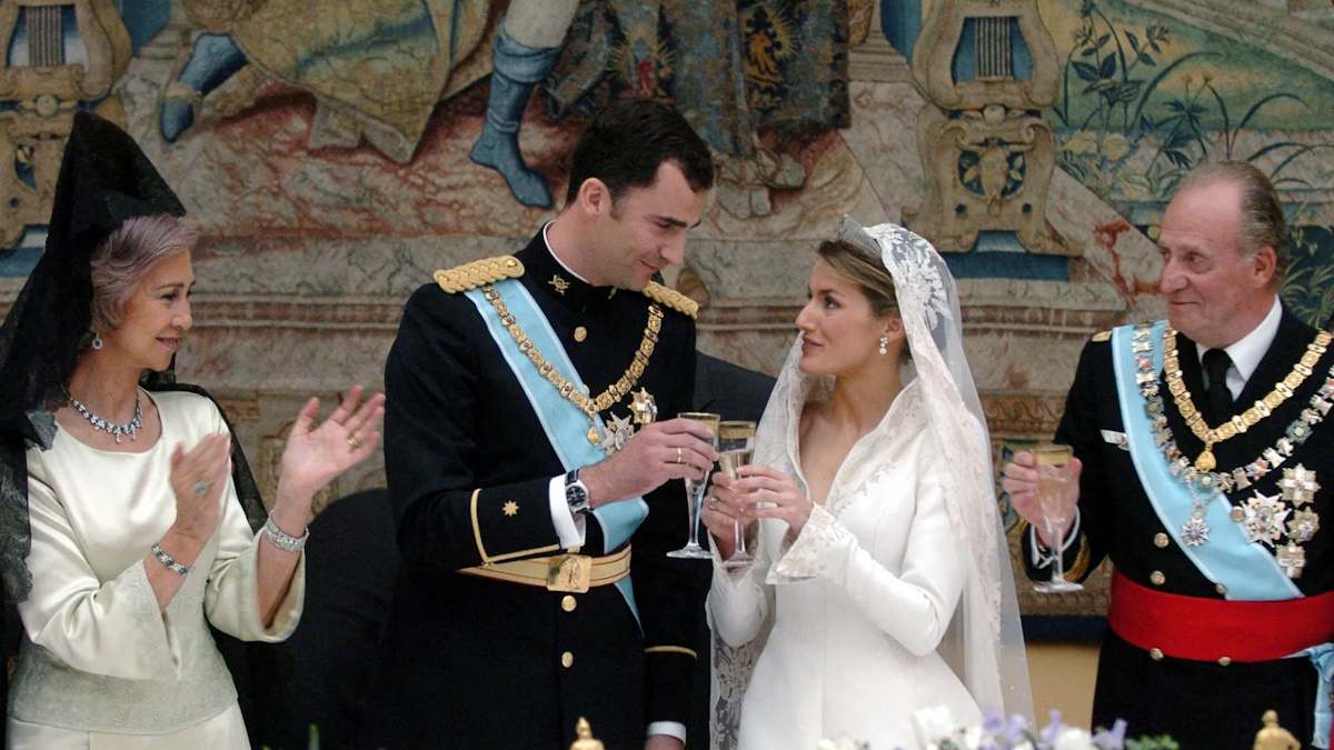 Felipe y Letizia en su boda
