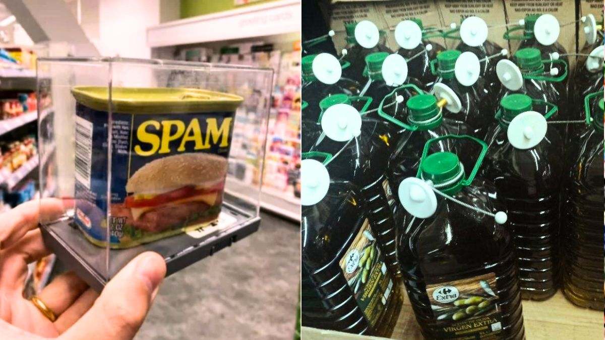 Así es el millonario negocio de las cajas de alarmas del supermercado que protegen al aceite, jamón, chicle, desmaquillante...