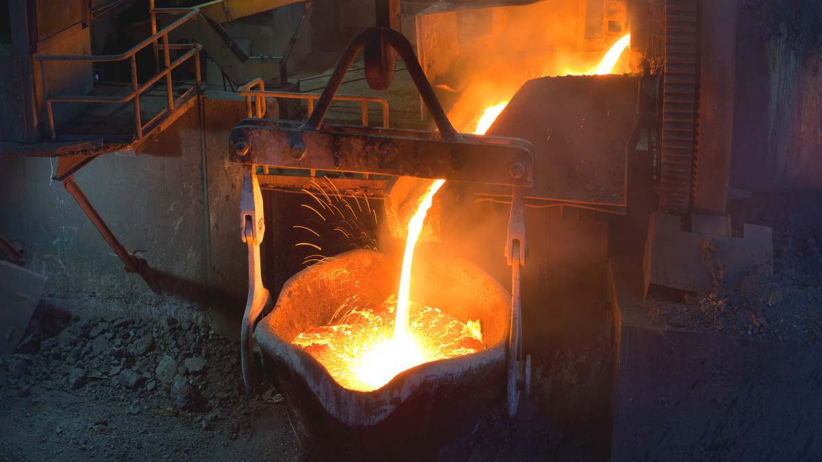 Fundición cobre metal economía materias