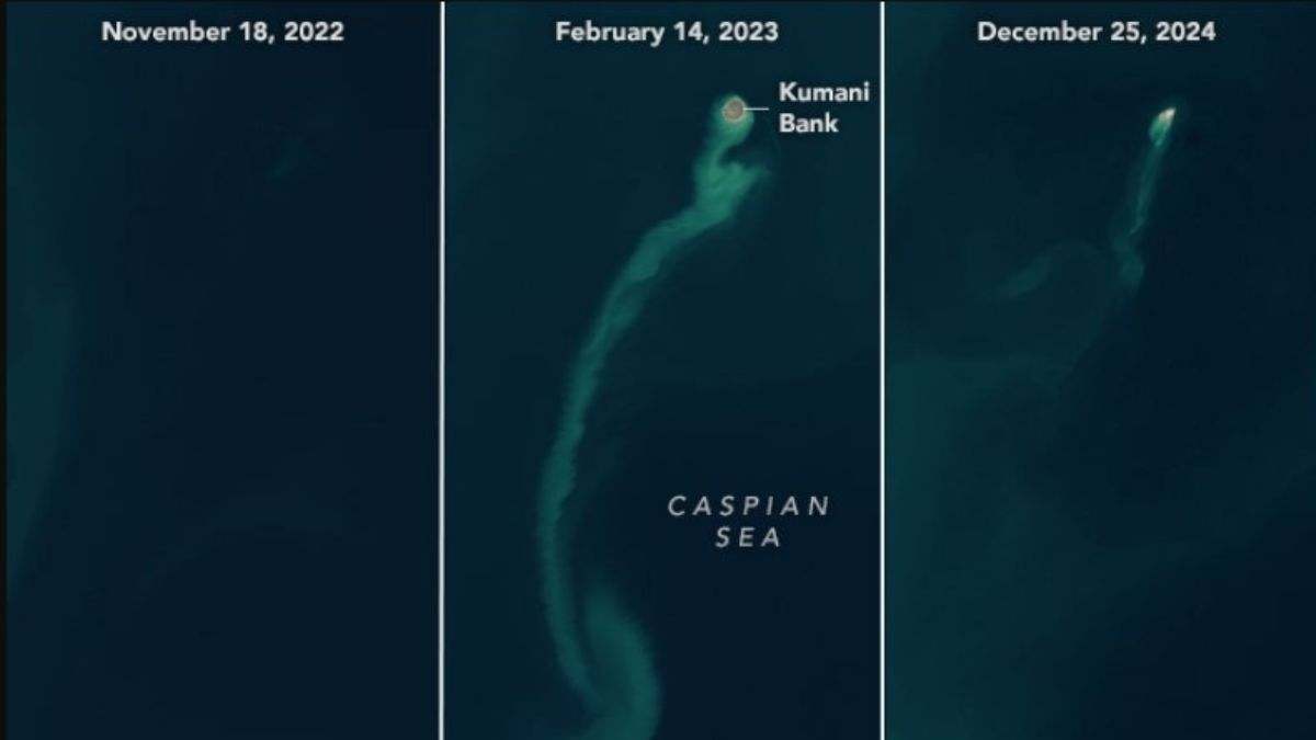 El extraño caso de una isla 'fantasma' que aparece y desaparece en los satélites de la NASA