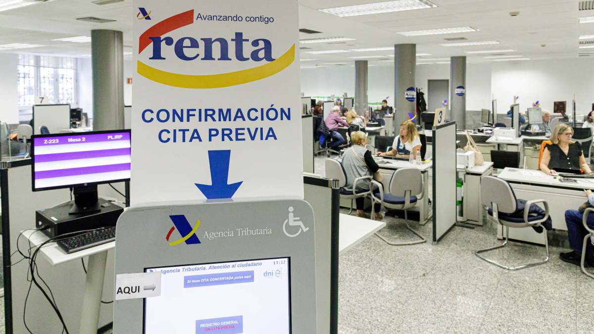 Imagen de recurso de una oficina de la Agencia Tributaria. Foto: EP.