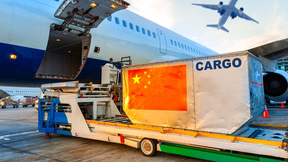 China mercancías cargamento comercio 