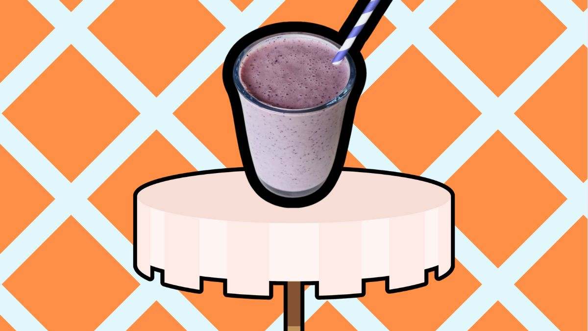 Batido de fresas y arándanos
