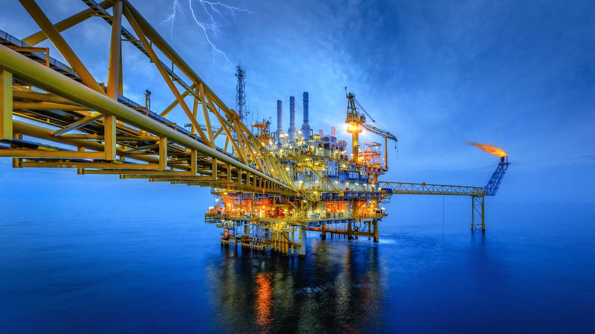 plataforma petróleo mar China crudo