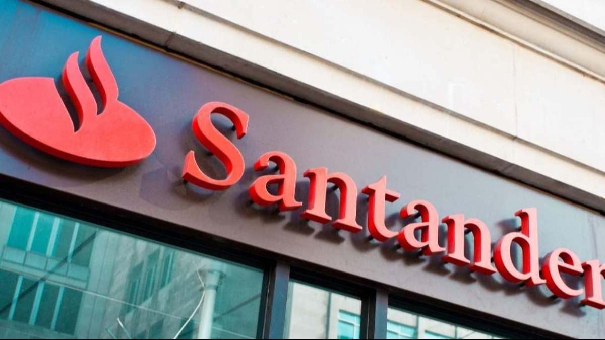 Logo de Banco Santander.