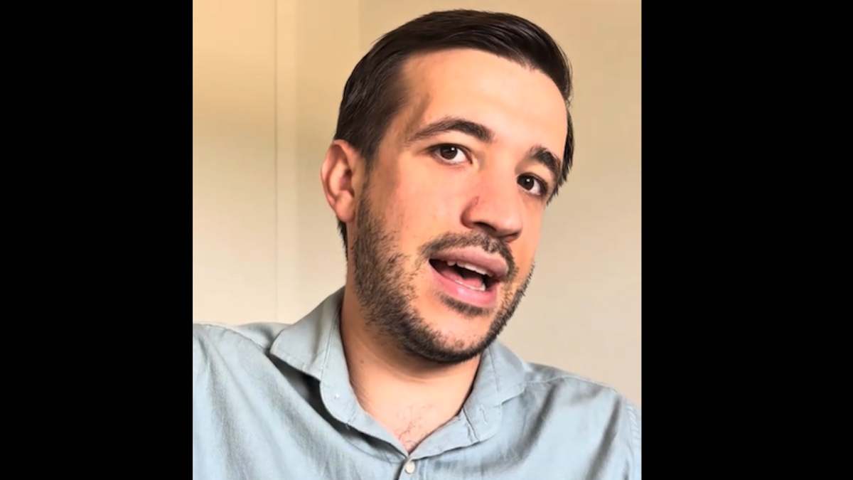 Captura del vídeo TikTok de Juanma Lorente.