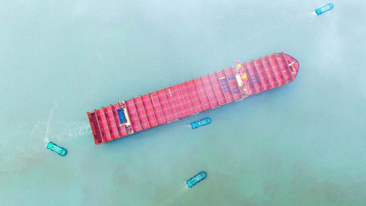 portacontenedores, China, mercancías, comercio, internacional