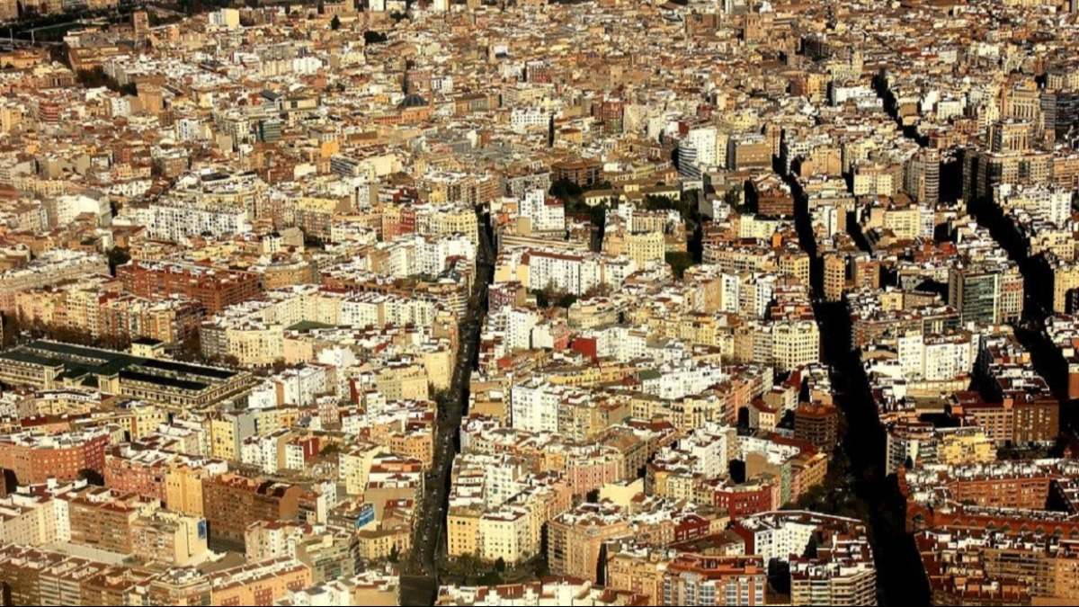 Viviendas en el centro de Valencia.