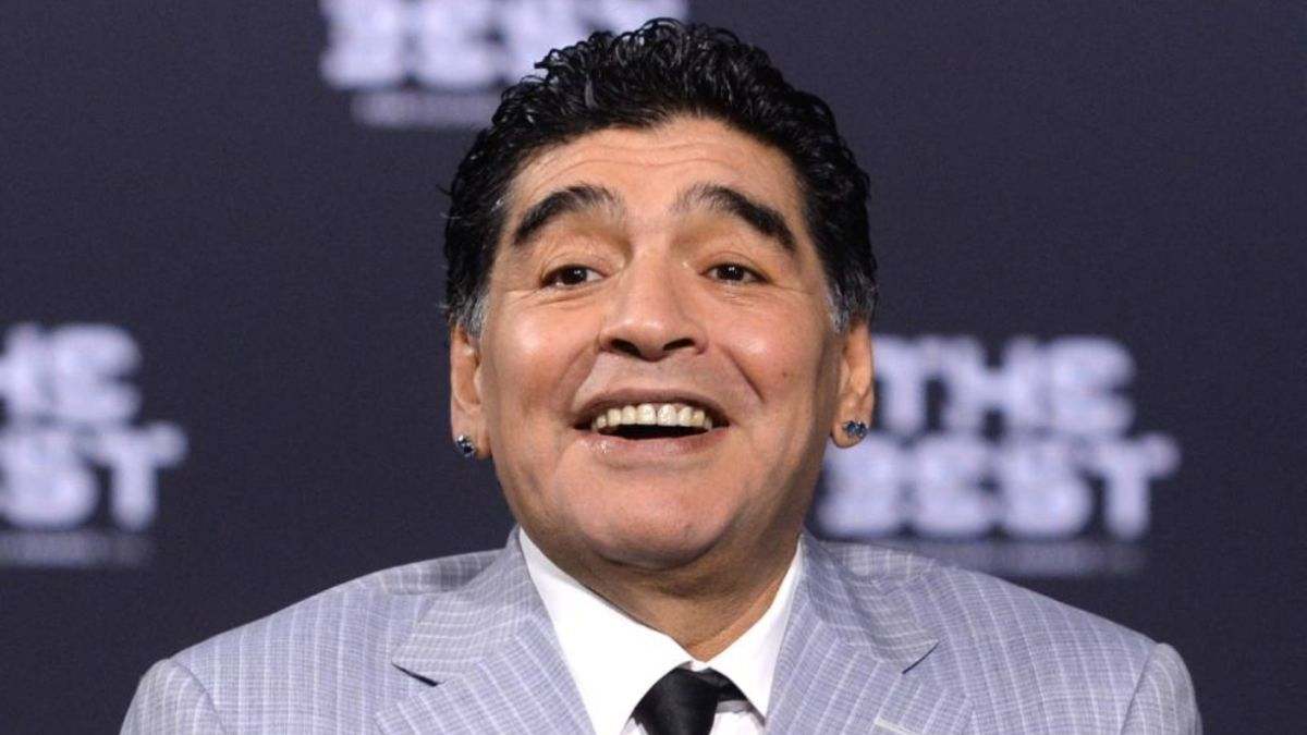 Diego Armando Maradona durante una gala 'The Best'