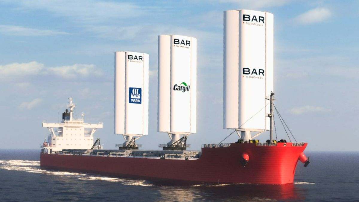 Los barcos del futuro serán como las embarcaciones de Colón: velas eólicas rígidas que reemplazan al combustible