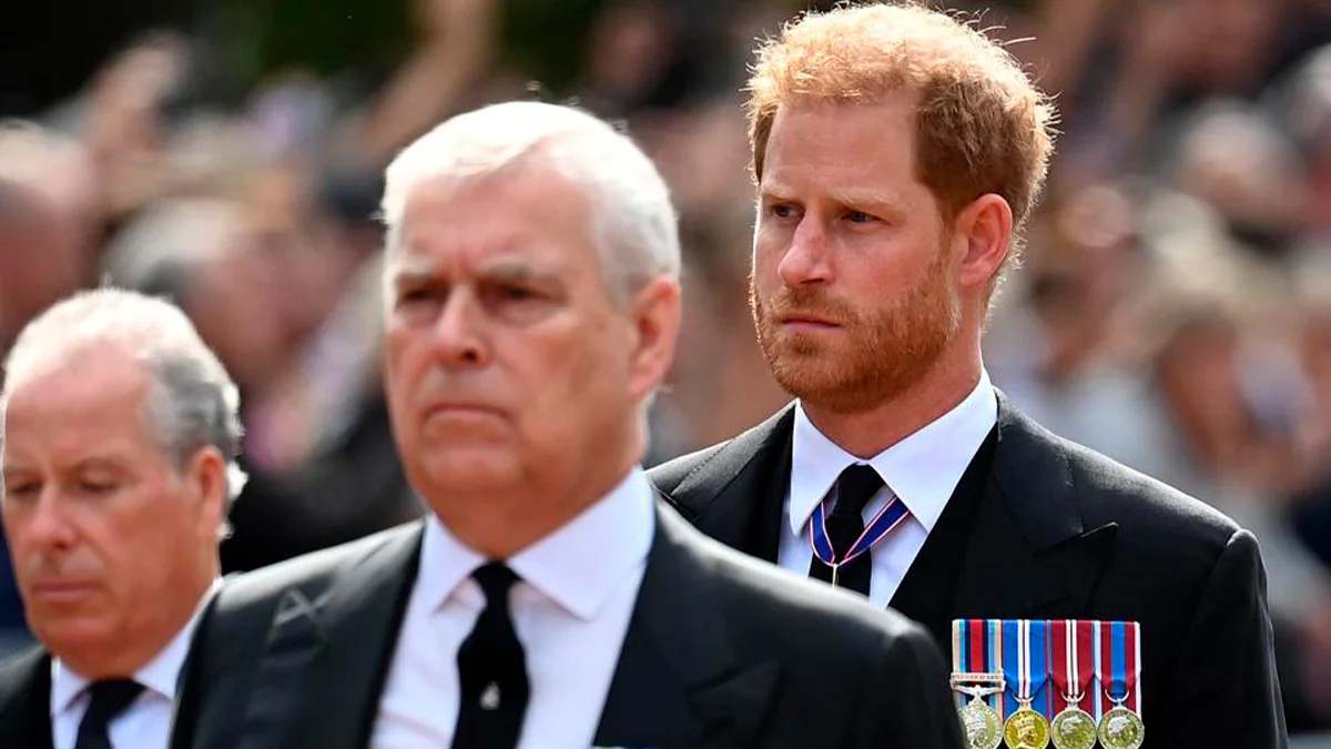 El príncipe Harry y el príncipe Andrés