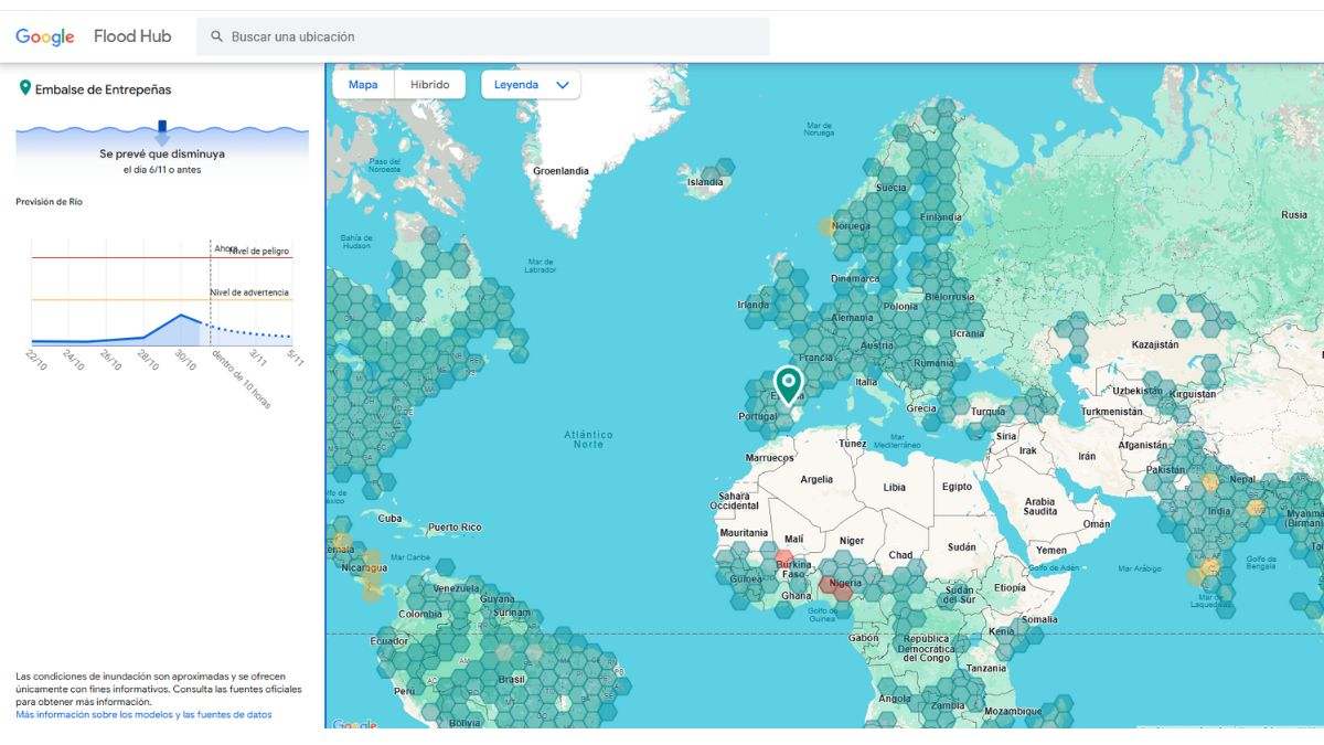Este es el Google Maps que te avisa de las inundaciones y riadas con antelación