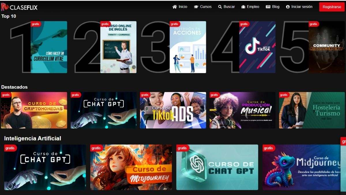 Claseflix, el Netflix para encontrar cursos gratuitos