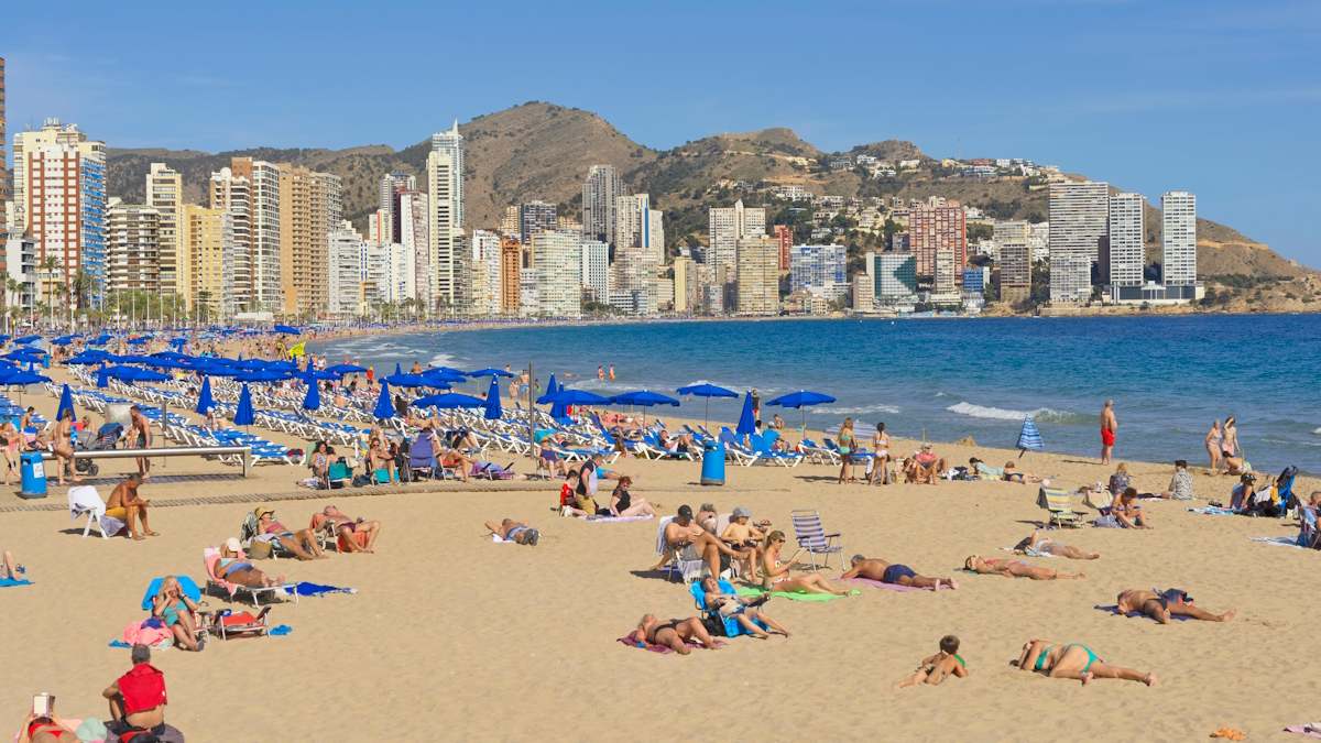 Benidorm playa turismo España costa sol
