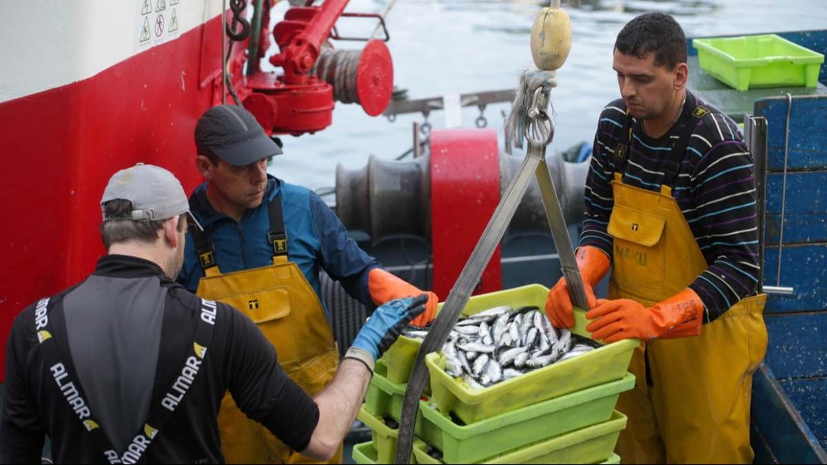 Pescadores en Galicia
