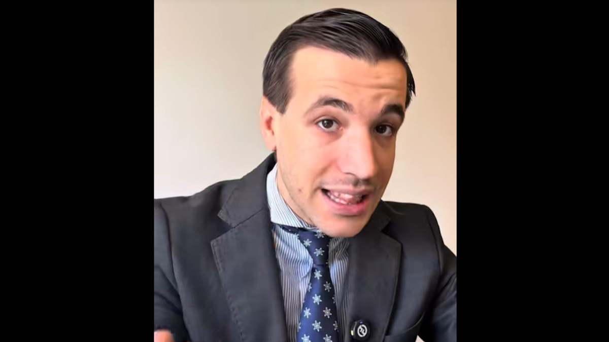 Una captura del vídeo de TikTok de Juanma Lorente.