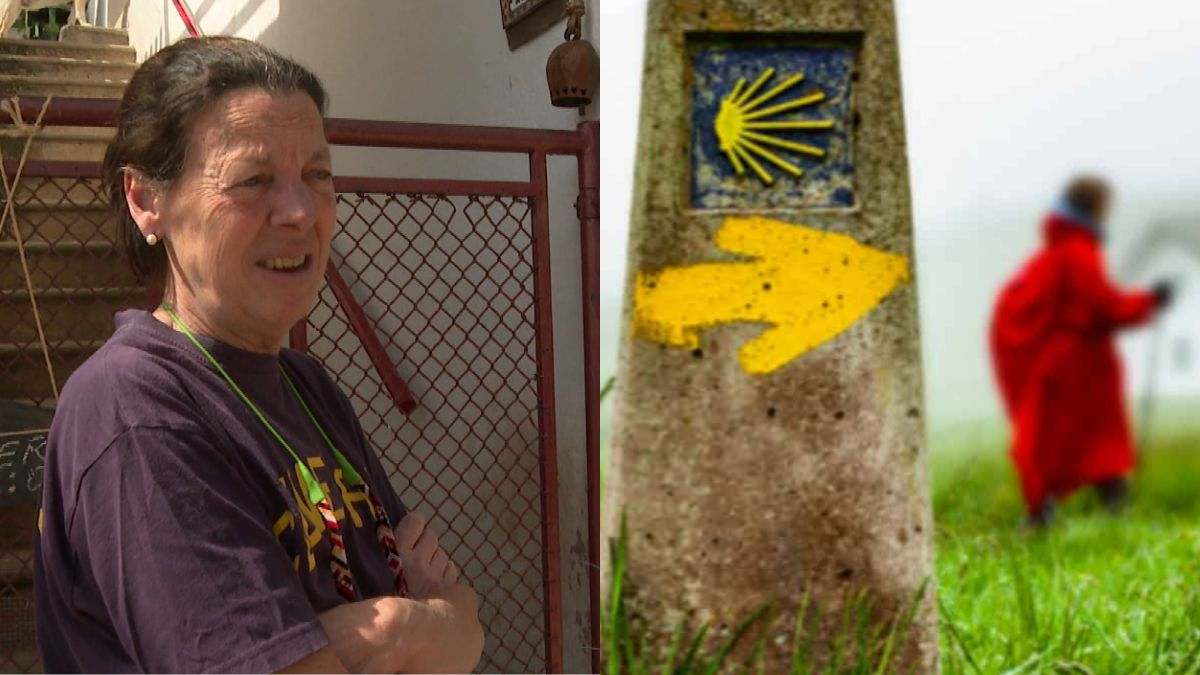 La hostelera de León que pintó flechas para desviar el Camino de Santiago hacia su negocio: desvío de 3 kms de la ruta oficial