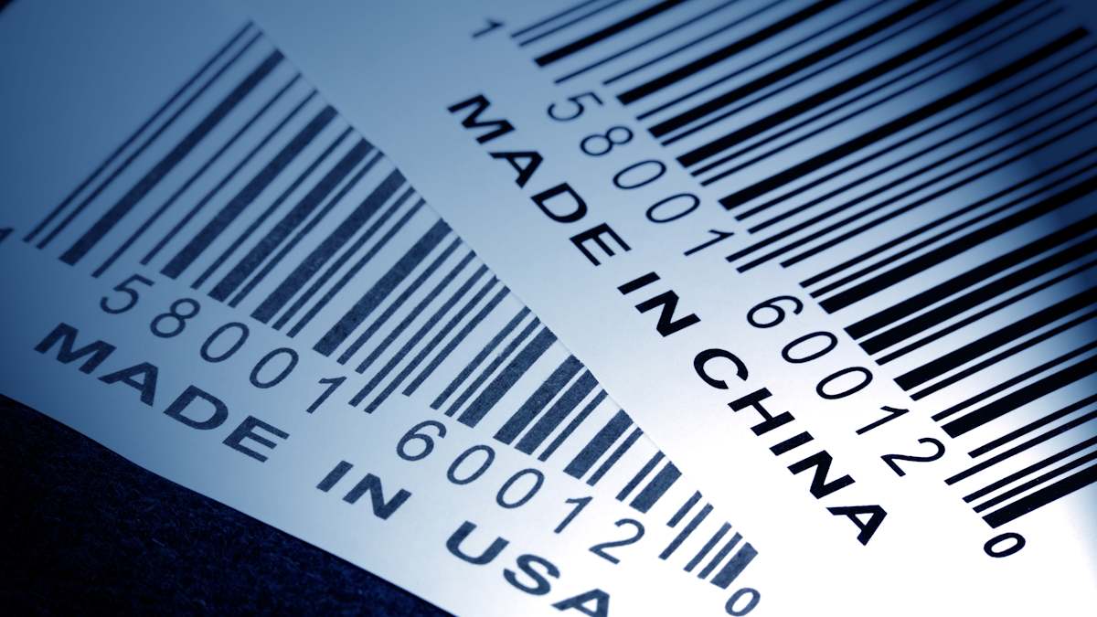 Made in China etiqueta producción
