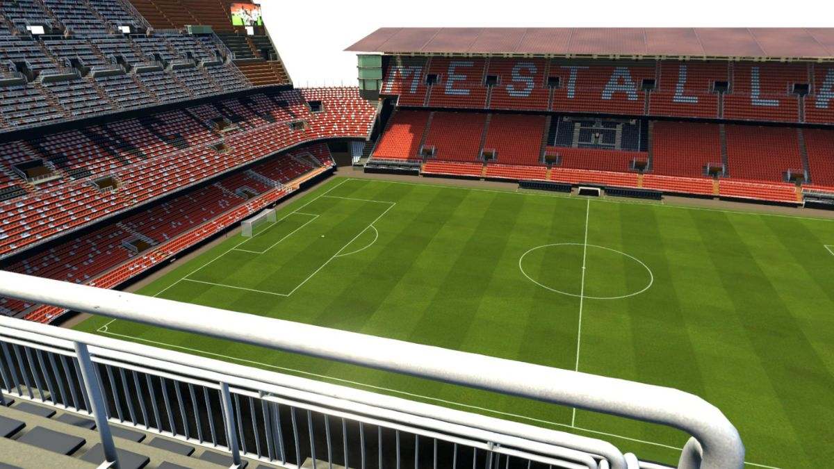 Vista 3D campo de fútbol