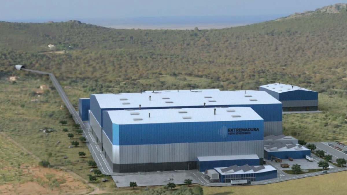 Diseño del proyecto de transformación de litio de Extremadura New Energies en Cáceres